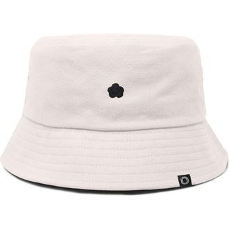 Dalix Womens Lil Flower Cotton Bucket Hat in Parchment White at Nordstrom, Size X-Large