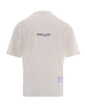 Represent Mens T-Shirt Enemy Flat White Cotton T-Shirts And Polos