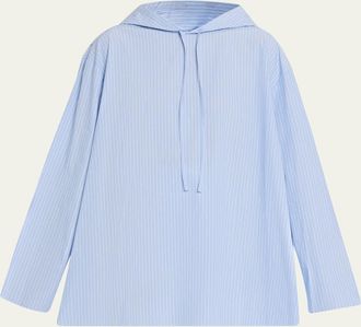 6397 Hooded Poplin Shirt