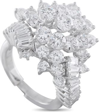 Luxury Bazaar 18K White Gold 2.50ct Diamond Ring MF26-050626