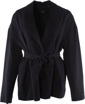 Armani Blauwe Blazer voor Vrouwen - Dames - Blazers - Blauw - 5XL - Jassen
