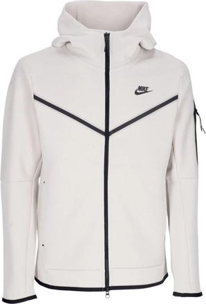 Nike Tech Fleece Hoodie - Heren - Trainingsjackets - Wit - XL - Katoen - Fitness