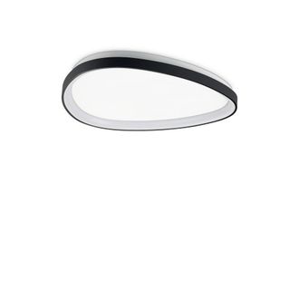 Netlighting Gemini Integrated LED Semi Flush Ceiling Light Black 3550lm 4000K
