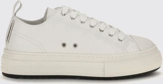 Dsquared2 Berlin Low-Top Sneakers in Smooth Leather with Platform Sole