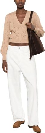 Twinset Donna, Maglie, Beige, M, new