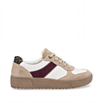 Rieker Womens Noelani 01 Sneaker In Sand/cotton/bordeaux/braun/mar