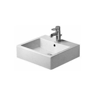 Duravit Duravit - Vero Lavabo Con Rebosadero Piso Para Grifer&iacute;a 500x470mm 1 Orificio Para Grifer&iacute;a Blanco