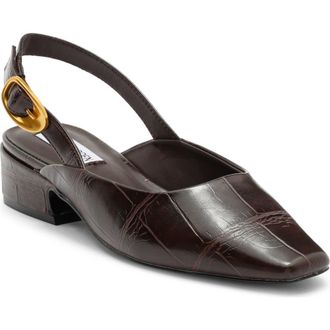 Steve Madden Diona Slingback Pump in Brown Croco at Nordstrom Rack, Size 7.5