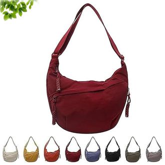 Generic Limorence Womens Fashion Plain Color Nylon Crossbody Bag, Limorence Crossbody Bag, Arisefrom Crossbody Bag (D)