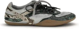Miu Miu Gray Recycled Polyester Athletic Womens Sneakers