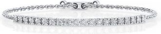 Grown Brilliance 1/2 Ctw Round Lab Grown Diamond Bolo Bracelet in Sterling Silver