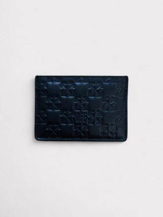 Off-white Womens Jitney Card Holder Monogram Black - Navy - One Size