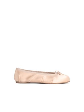 Maison Margiela Tabi Pink Satin Ballet Flats