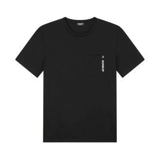 Dondup T-Shirts, male, Black, Size: 2XL Jersey T-Shirt With Logo