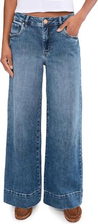Kut from the Kloth Maya High Rise Fab Ab Back Darts Wide Jeans In Amuse