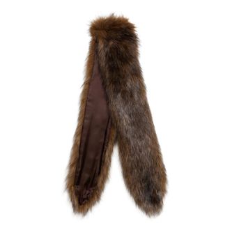 Moschino Faux Fur Scarf - female - Moschino - Winter Scarves - Brown - ONE SIZE - Accessories