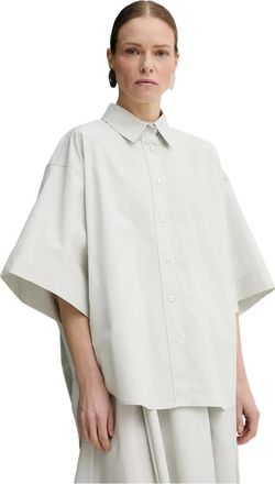 Remain Katoenen Shirt - Dames - Blouses & Shirts - Grijs - Maat: XS Katoen