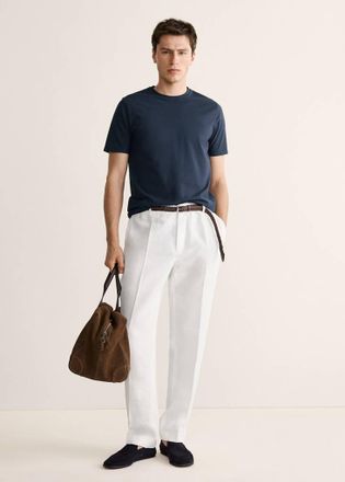 Mango Maglietta slim-fit 100% cotone navy - Uomo - XXL - MANGO MAN