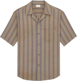 Saint Laurent Overhemden, Heren, Grijs, L, Chemise Boxy Shirt