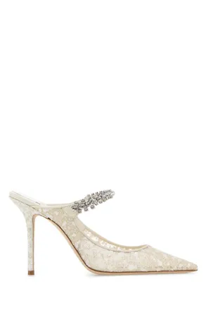 Jimmy Choo London White Slip On Pumps