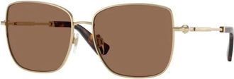 Burberry Be 3158 Zonnebrillen - Dames - Zonnebrillen - Geel - 58 MM - Accessoires