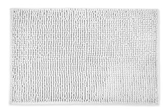 TJ Hughes Noodle Soft Touch Non-Slip Bathroom Rug in White - TJ Hughes