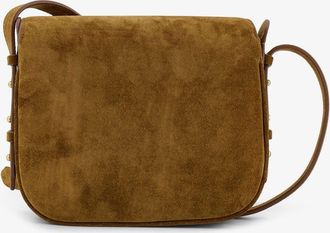 SOEUR Womens Crossbody Bag Bellissima Mini Suede Brown Shoulder
