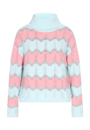 Izia Jumper Dames Turkoois Veelkleurig