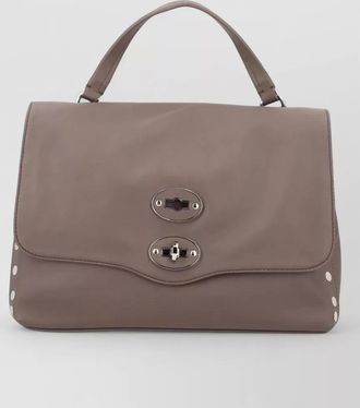 Zanellato small shoulder bag top handle studs strap