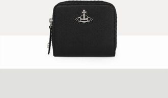 Vivienne Westwood Medium Zip Wallet Faux Leather Black One Size Unisex