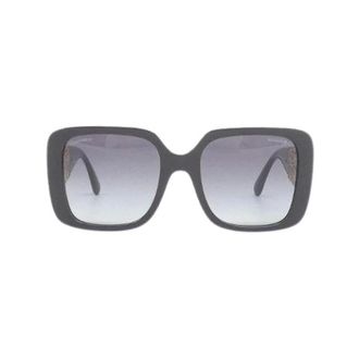 Chanel Pre-owned 5532A Zonnebril - Dames - Pre-owned - Zwart - Maat: ONE Size Synthetisch