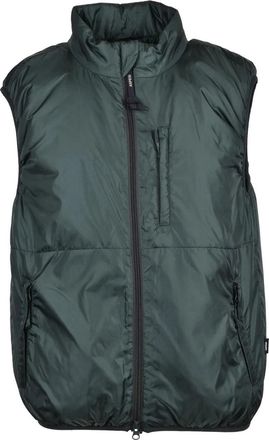 Aspesi Green Thermore Padded Vest With Zip Closure And High Collar