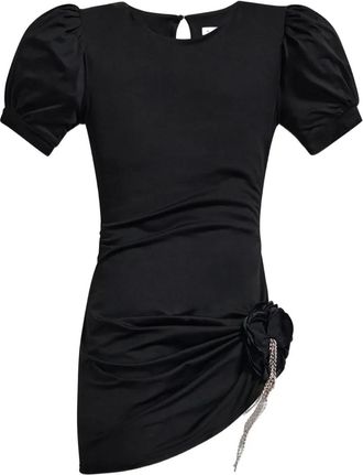 Area Abito corto con decorazione - Nero