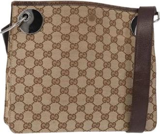 Gucci Pre-owned Vintage Cross Body Bag - Dames - Vintage Schoudertas - Beige - ONE Size - Vintage