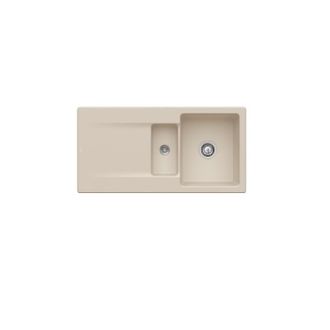 Villeroy & Boch Villeroy&boch - Fregadero 1 1/2 Senos Villeroy Et Boch Siluet 60 R Almond Ceramicplus Con Desag&uuml;e Autom&aacute;tico