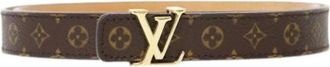 Louis Vuitton Pre-owned Canvas Belt - Dames - Vintage Accessoires - Bruin - ONE Size - Vintage