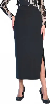 Frank Lyman Design Bristol Long Skirt In Black