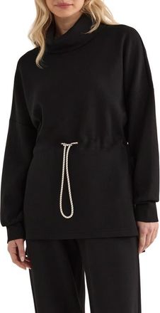 Varley Freya Funnel Neck Sweatshirt in Black at Nordstrom, Size Xx-Small