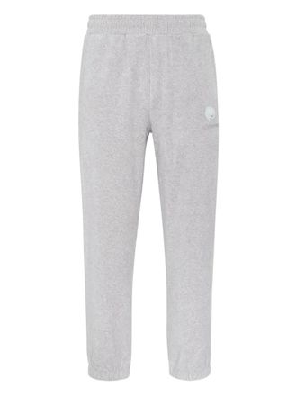 Plein Sport logo-patch elasticated-cuff joggers - men - Fabric - XXXXL - Grey