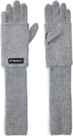 Pinko Grecia Handschoenen - Dames - Handschoenen - Grijs - ONE Size - Accessoires