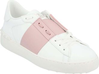 Valentino Womens Calfskin Leather Open Sneaker, Never Worn (Authentic Pre- Loved)