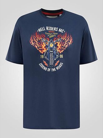 D555 Hockney Motorbike Printed T-shirt