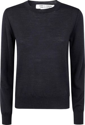 Comme Des Garçons round-neck wool sweater - Black
