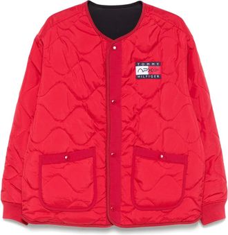 Tommy Hilfiger x Mercedes Bomber con logo - Rosso