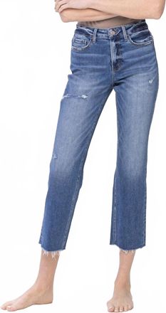Flying Monkey Marissa High Rise Cropped Straight Jeans - Plus In Enchangtingly