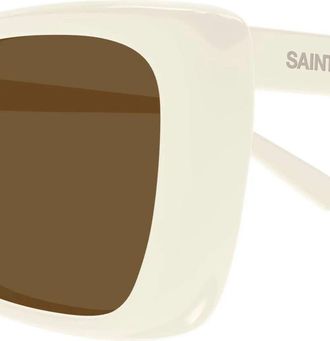Saint Laurent Eyewear SL943 Sunglasses - Ivory