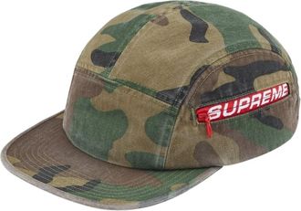 SUPREME SS26 Side Zip Camp Cap Woodland Camo SUP-SS26-1031-CAM