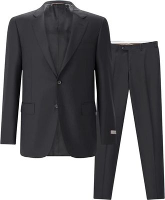 Canali Hombre, Trajes, Negro, Talla: 2XL