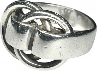 Herm&egrave;s Silver 925 Band Ring (Pre-Owned)