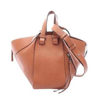 Loewe Pre-owned Hammock Small Leather 2way Handbag - Dames - Pre-owned - Bruin - Maat: ONE Size Leer